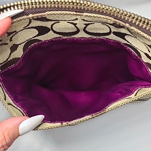 Coach Signature Jacquard Shoulder Bag Crossbody #42190 w/ hangtag - Picture 7 of 16